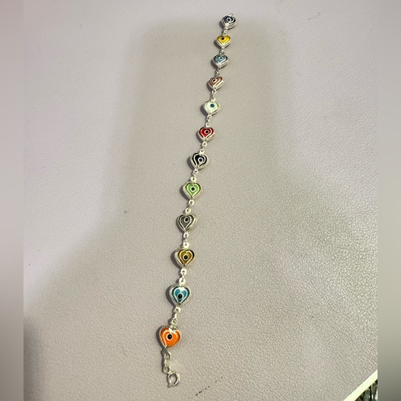 Silver 925 Bracelet with hearts  - Women's Jewelry - Picture 5 of 6